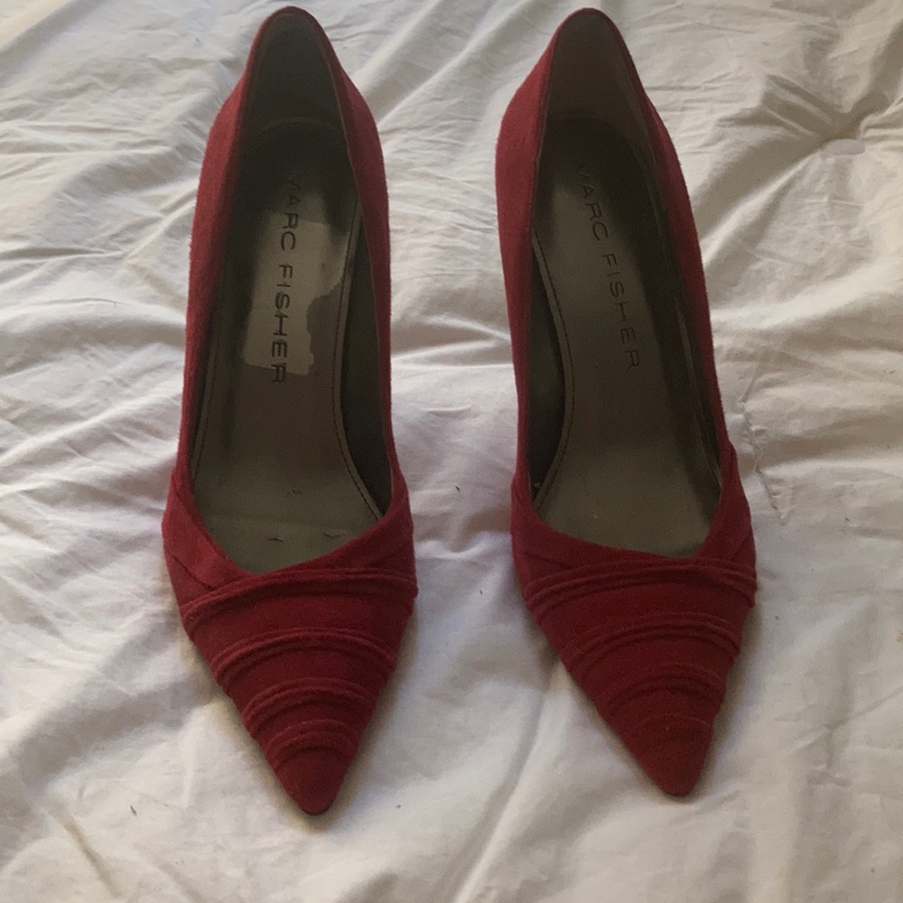 Shoes red suede Mark Fisher Size 7 medium